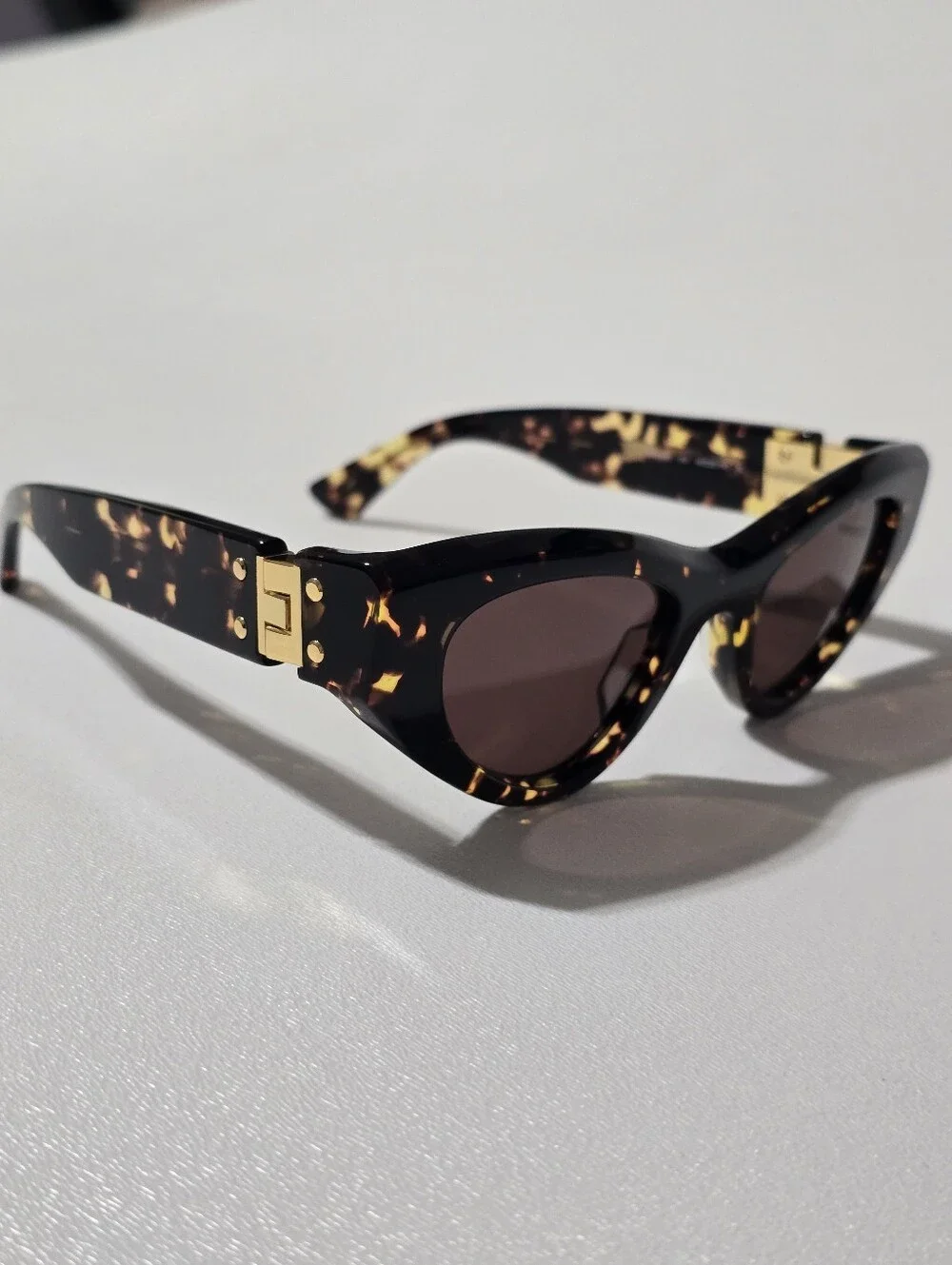 Bottega Veneta Tortoise Cat Eye Sunglasses